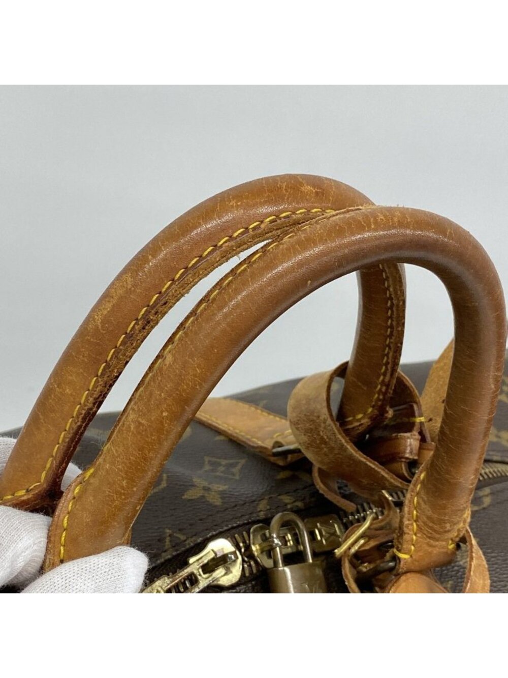 Louis Vuitton Boston Bag Monogram Keepall 55 Brown - Picture 9 of 10